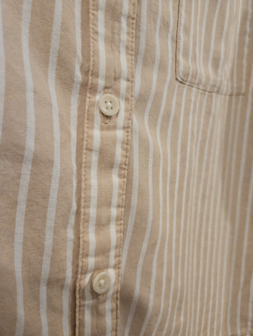 Pact Top Women's Sunset Lightweight 100% Organic Cotton Classic Shirt XL Striped - Picture 5 of 7